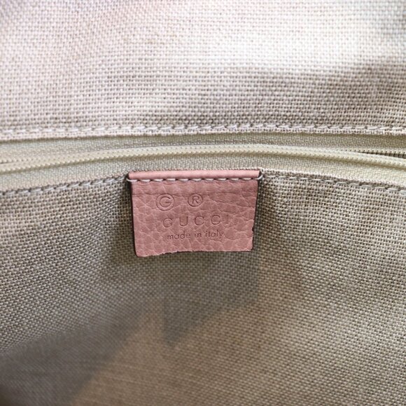 *NEW* Gucci GG Monogram Large Margaux Hobo Beige Soft Pink - Picture 15 of 16